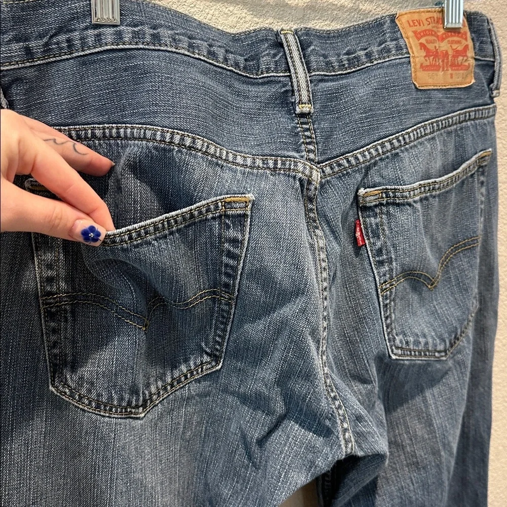 Men's Blue Straight-Leg Jeans Size 32x34